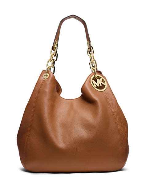 michael kors fulton shoulder bag luggage|michael kors large shoulder tote.